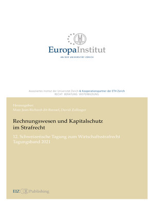 cover image of Rechnungswesen und Kapitalschutz im Strafrecht